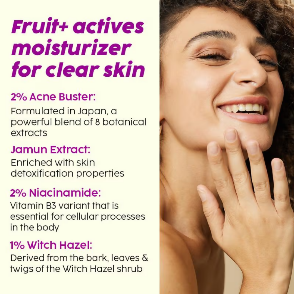 PLIX The Plant Fix Jamun Active Acne Regime With 2% Salicylic Acid Serum & Moisturizer | Grocsy