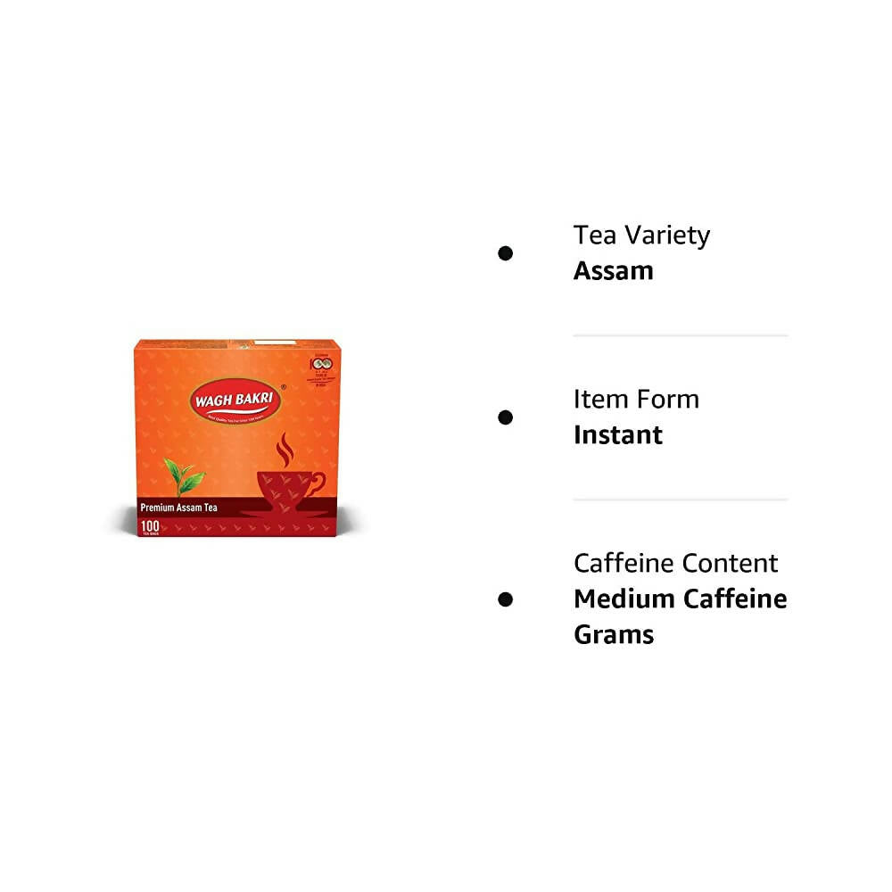 Wagh Bakri Premium Assam Tea Bags | Grocsy