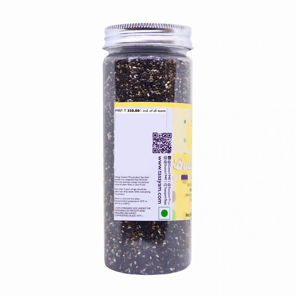 Tassyam Organics Bubble Seeds Mix - Chia & Basil | Grocsy