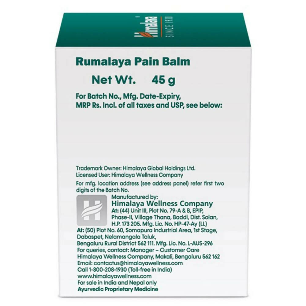 Himalaya Herbals Rumalaya Pain Balm | Grocsy