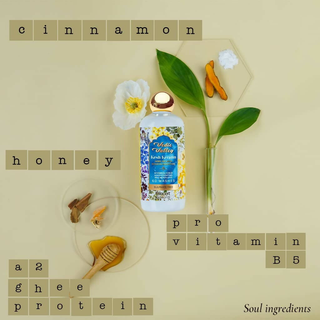 Vedic Valley Kesh Keratin Shampoo | Grocsy
