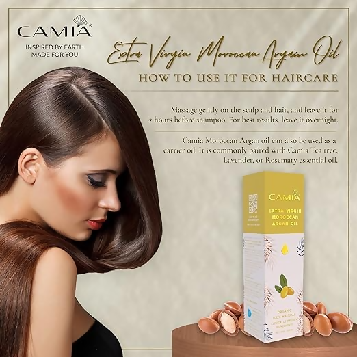 Camia Organic Moroccan Argan Oil For Skin & Hair | Grocsy