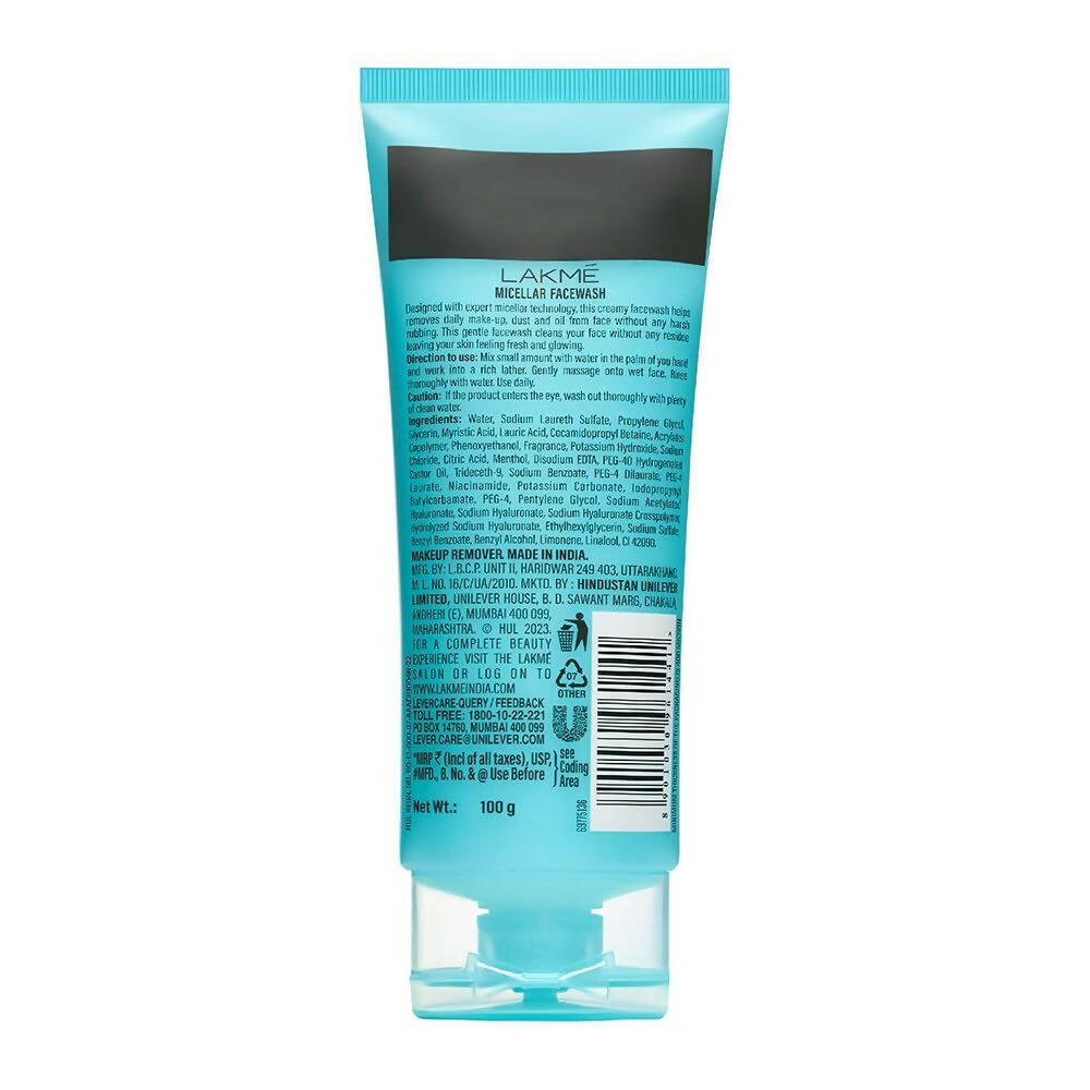 Lakme Micellar Pure Facewash For Deep Pore Cleanse | Grocsy