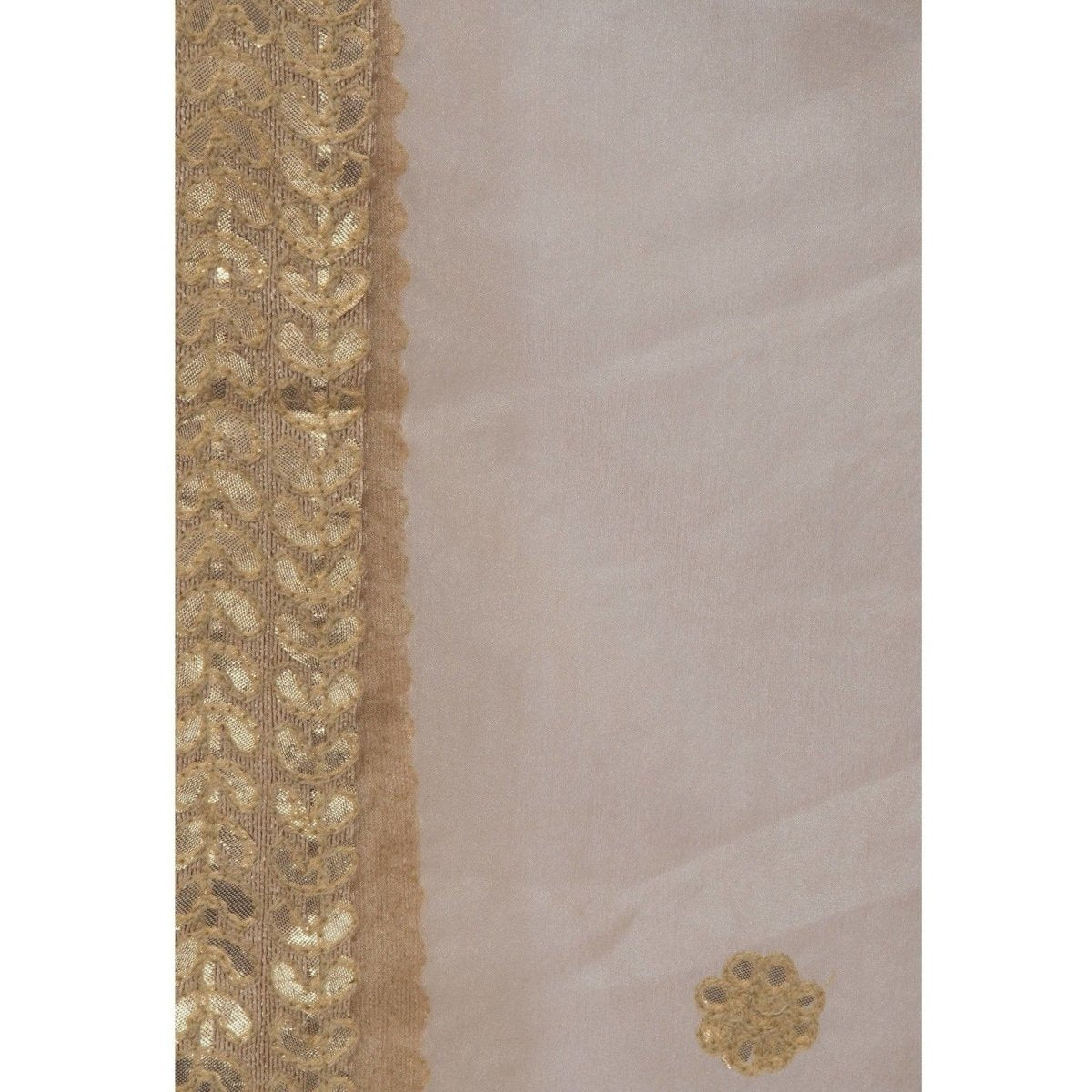 A R Silk Women's Gotta Patti Embroidery Orgenza Dupattas | Grocsy