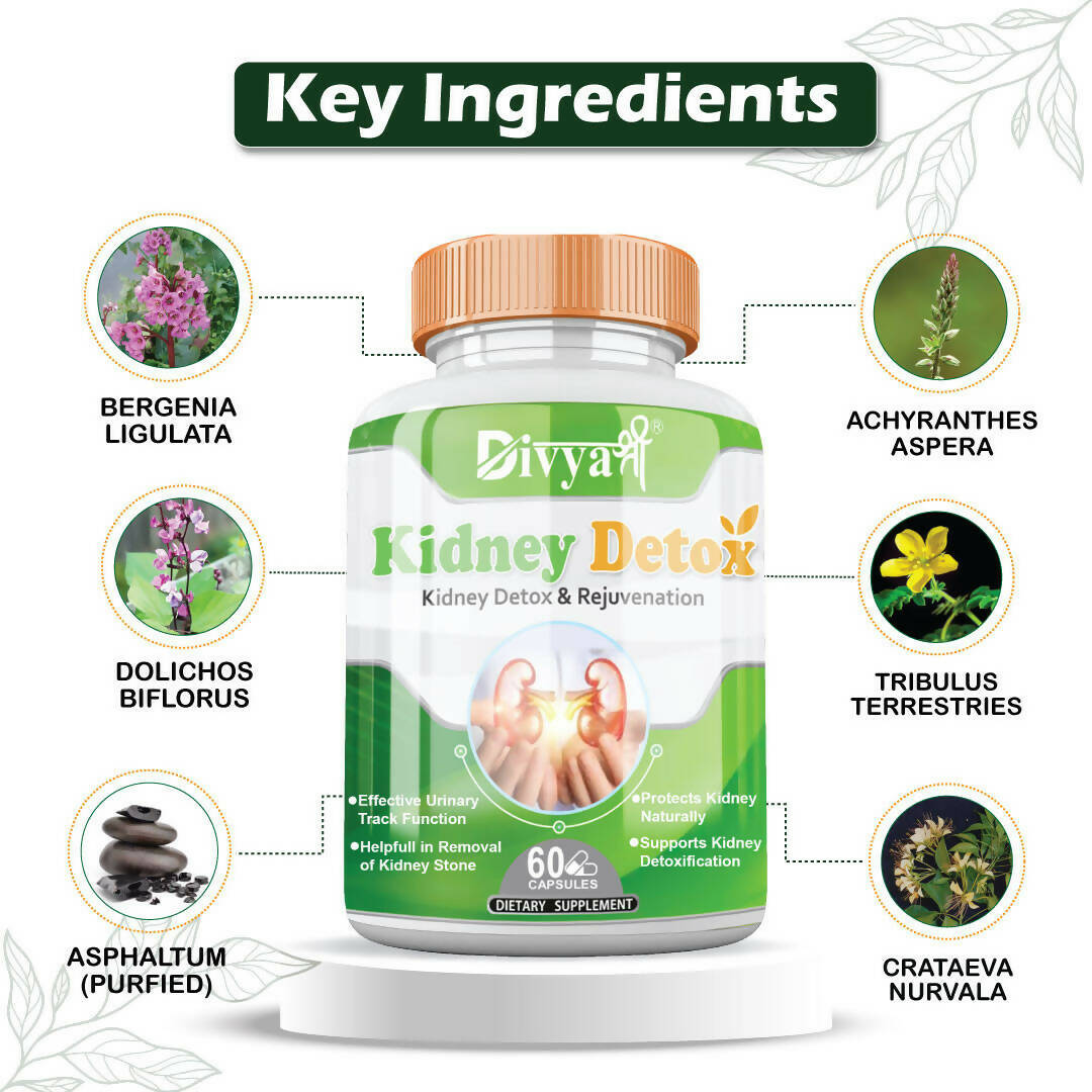 Divya Shree Kidney Detox Capsules | Grocsy