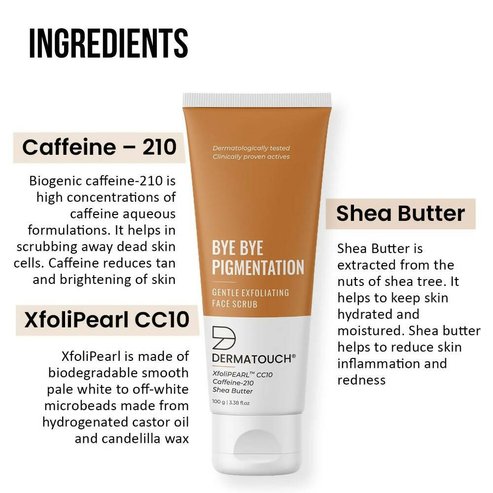 Dermatouch Bye Bye Pigmentation Face Scrub | Grocsy