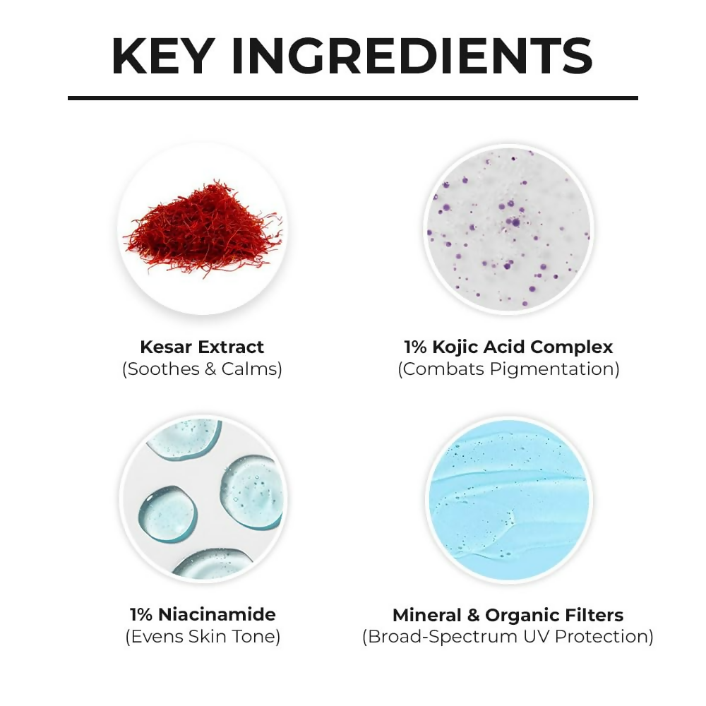 Dr. Sheth's Kesar & Kojic Acid Sunscreen | Grocsy