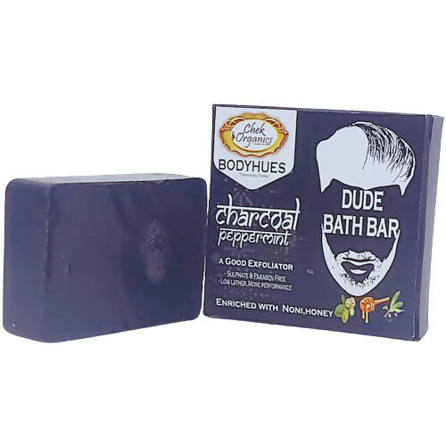 Chek Organics Charcoal Peppermint Dude Bath Bar | Grocsy