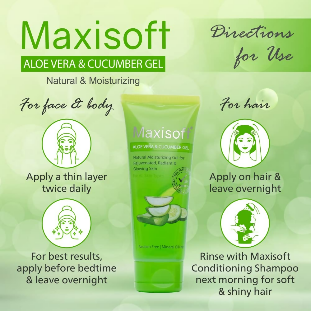 Maxisoft Aloe Vera & Cucumber Gel | Grocsy