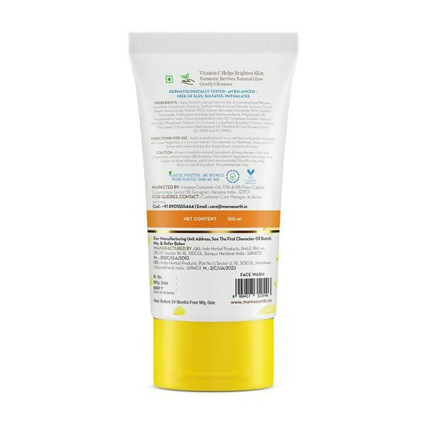 Mamaearth Vitamin C Face Wash with Vitamin C and Turmeric | Grocsy