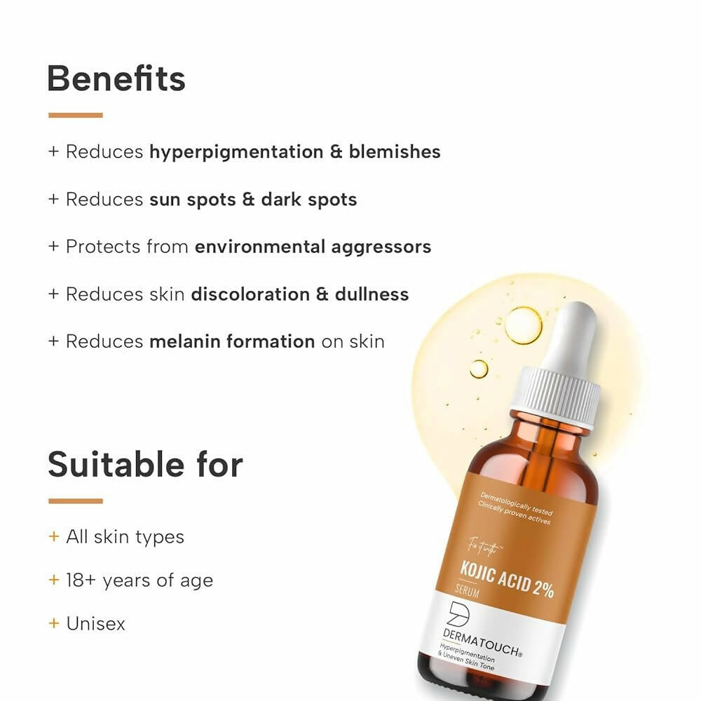 Dermatouch Kojic Acid 2% Face Serum | Grocsy