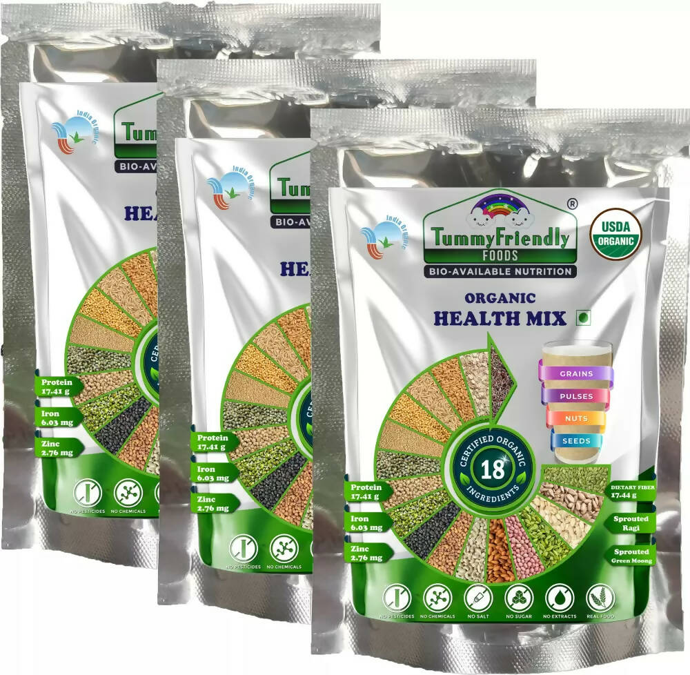 TummyFriendly Foods Organic Health Mix Pack for Kids and Adults No Pesticides, No GMO | Grocsy