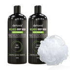 Detoxie Body Wash with Loofah - Wellness | Grocsy