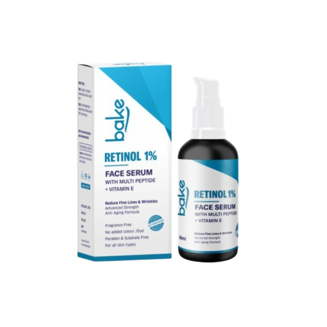 Bake Retinol 1% Face Serum With Multi Peptide + Vitamin E | Grocsy