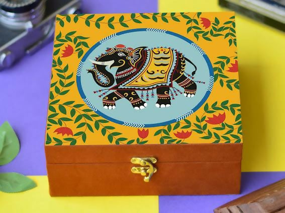Collectibles India Wood Gift Box | Grocsy