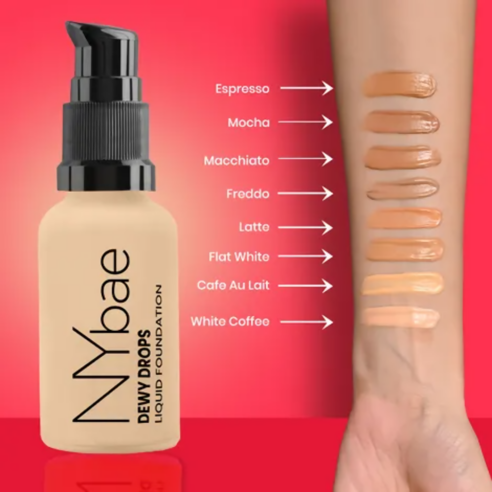 NY Bae Dewy Drops Foundation - White Coffee 08 | Grocsy