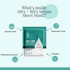 Bake AHA + BHA Serum Sheet Mask | Grocsy