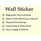 Walltech Combo of 4 Wall Sticker | Grocsy