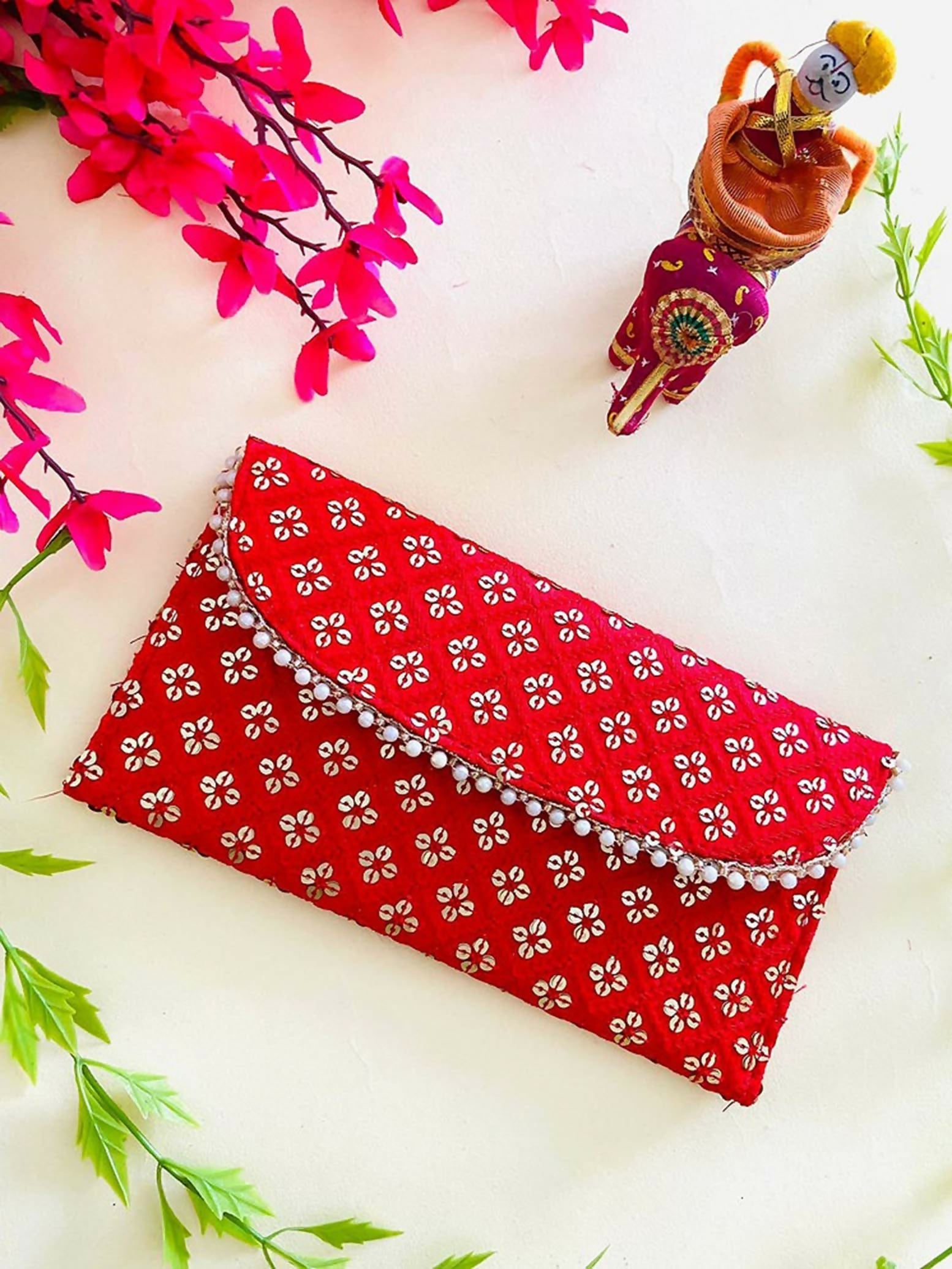 Joban Fashion Bridal Purse - Red | Grocsy