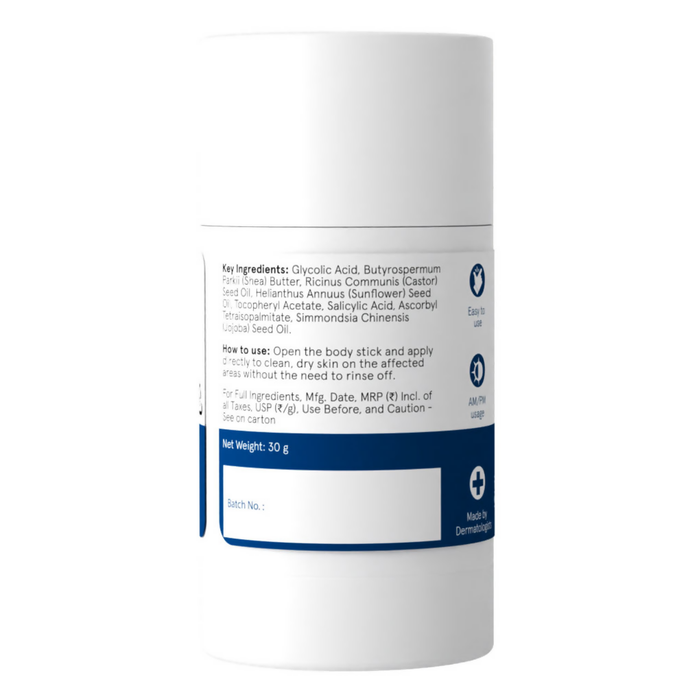 BeBodywise 7% Glycolic Acid Exfoliating Body Stick | Grocsy