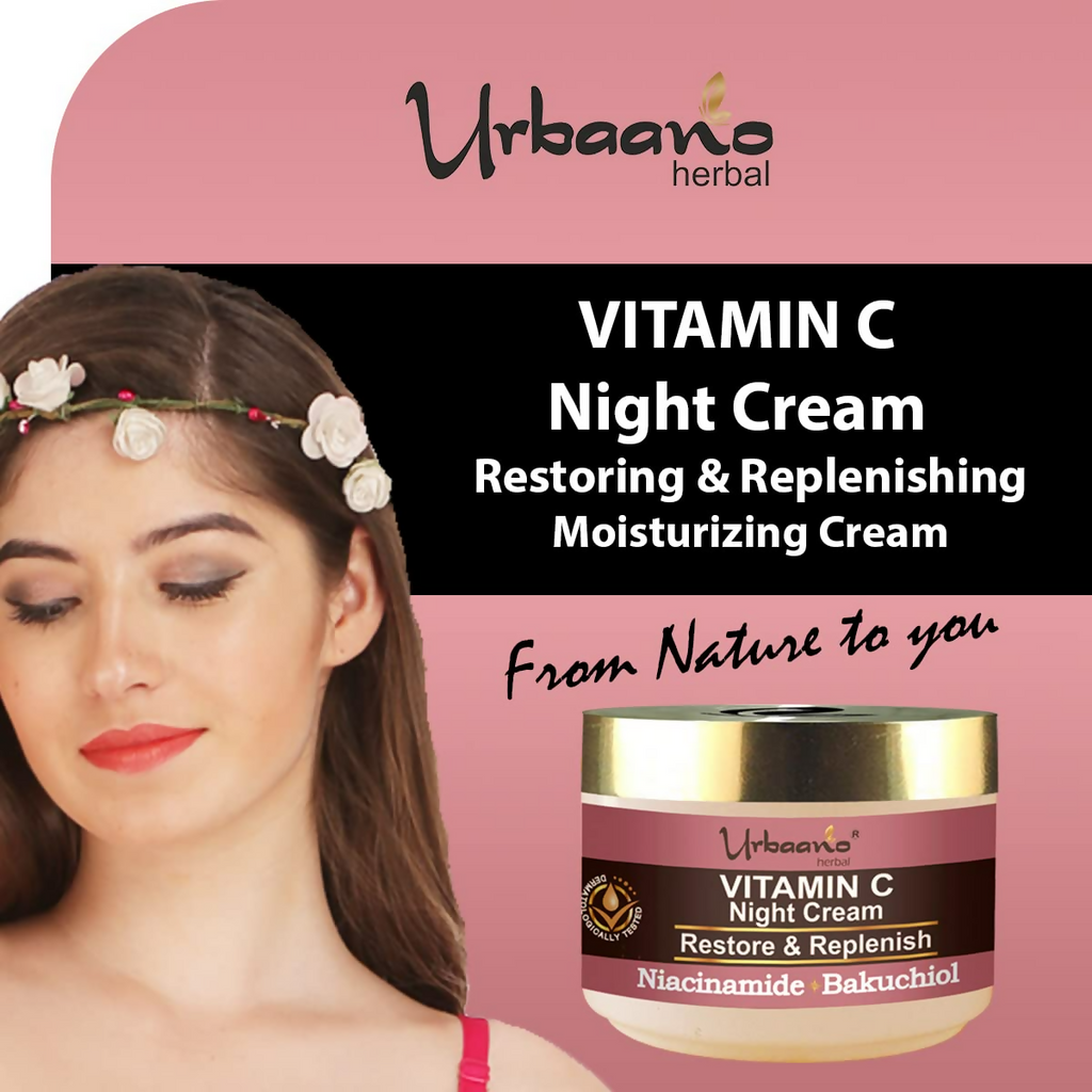 Urbaano Herbal Vitamin C Night Cream Glow | Grocsy