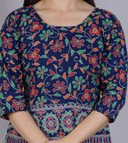 Vamika Multicolor Cotton Printed Party/Casual Wear Kurti (GAM18K) | Grocsy