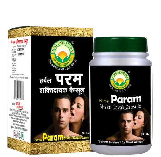 Basic Ayurveda Herbal Param Shakti Dayak Capsules | Grocsy