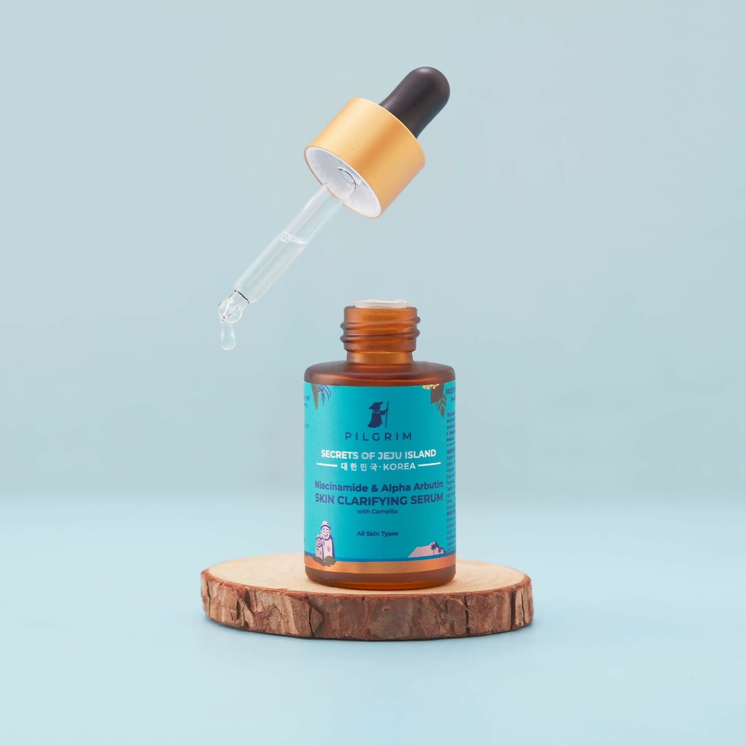 Pilgrim Niacinamide 5% + Alpha Arbutin 1% Skin Clarifying Serum For Acne & Acne marks - Korean Skin Care | Grocsy