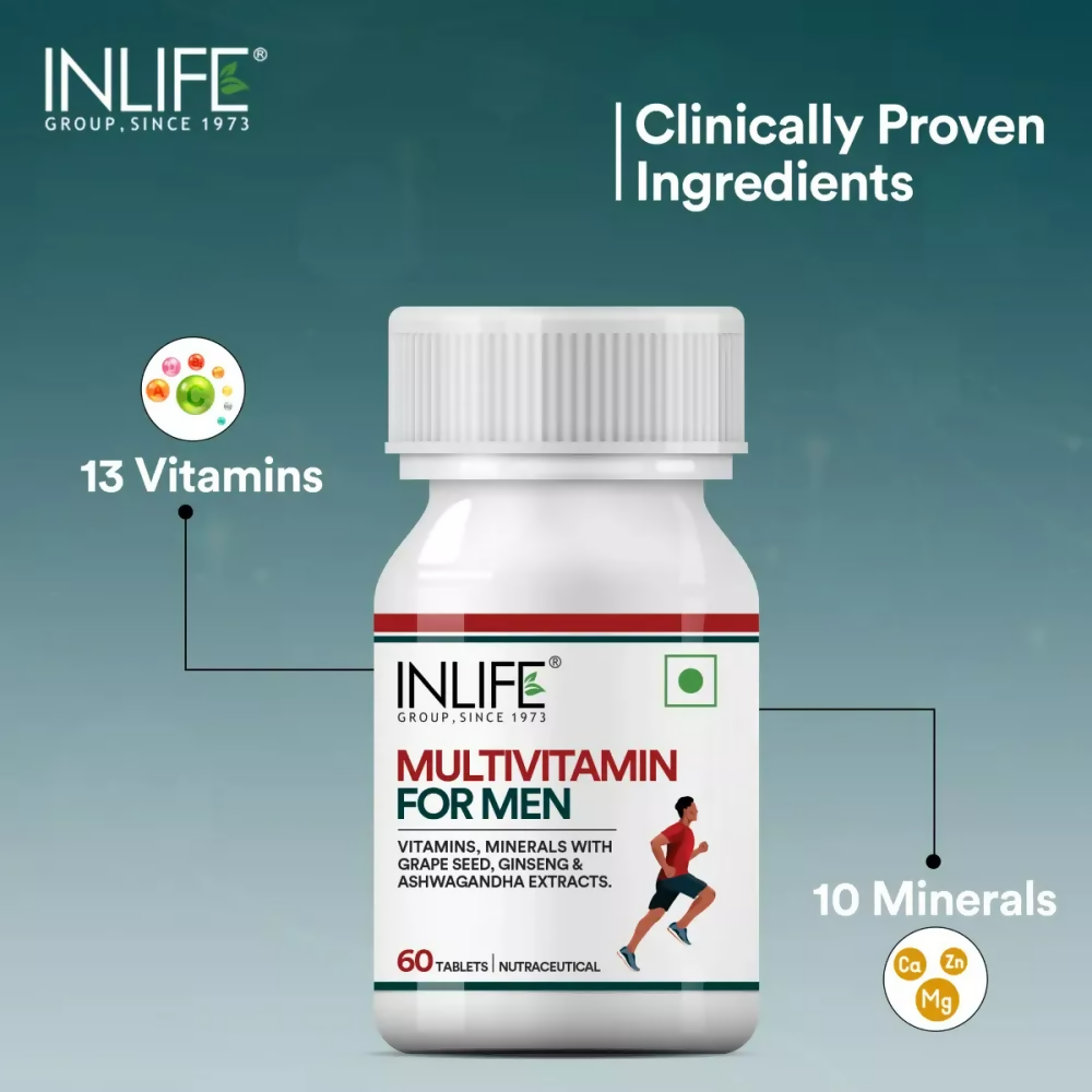 Inlife Multivitamin Tablets For Men - Limited Time Offer - Swadesiicart
