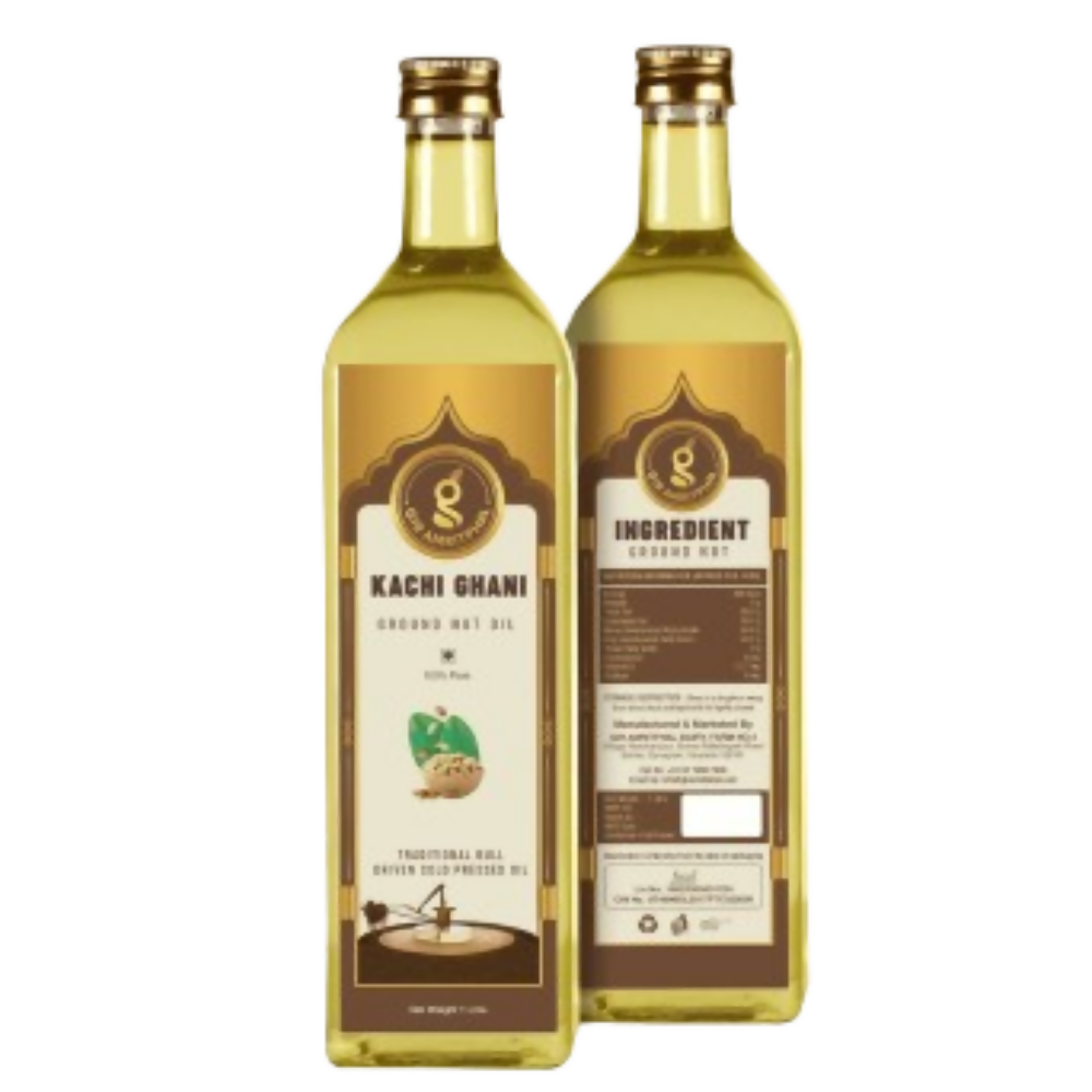 Giramritphal Kachi Ghani Cold Pressed Ground Nut Oil | Grocsy