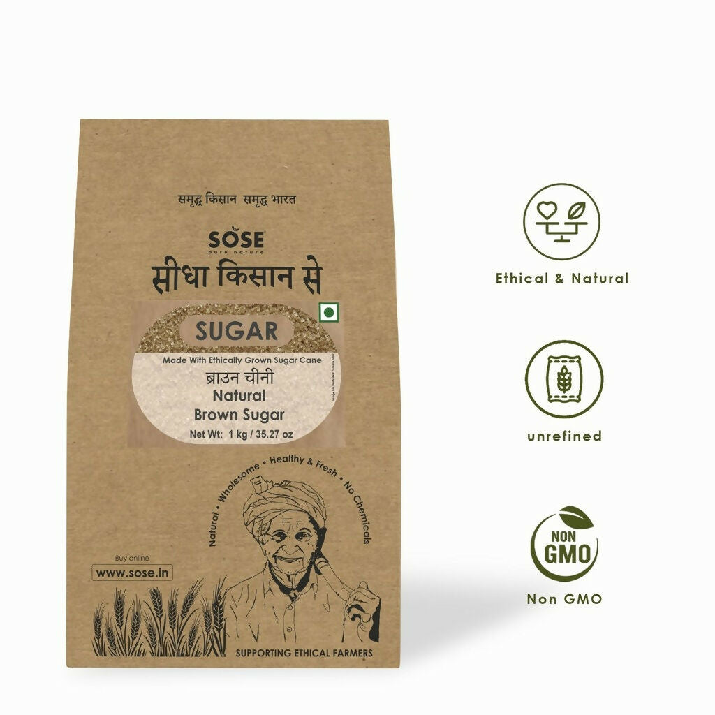Gir Sidha Kisan Se Natural Brown Sugar | Grocsy