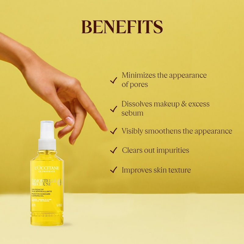 L'Occitane Immortelle Precious Cleansing Oil | Grocsy