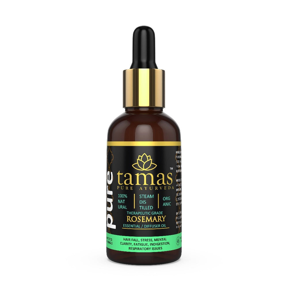 Tamas Pure Ayurveda 100% Organic Rosemary Essential Oil- - USDA Certified Organic | Grocsy
