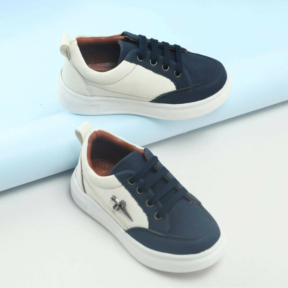 Tiny Bugs Boys Lace Up Casual Shoes - Blue | Grocsy