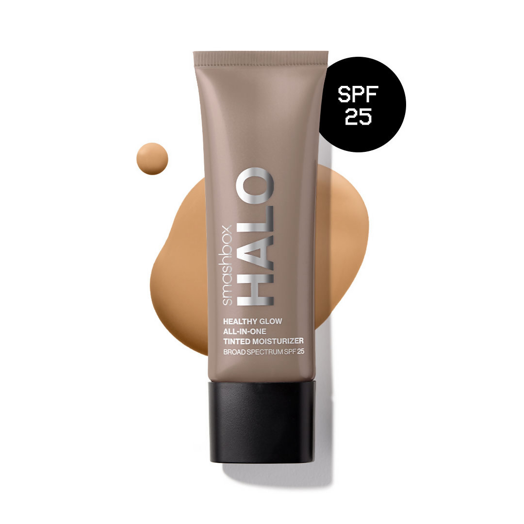 Smashbox Halo Healthy Glow All-In-One Tinted Moisturizer Foundation With SPF 25 (Skin Tint) - Light Medium | Grocsy