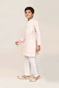 Joban Fashion Cotton Cream Kurta With Straight Fit Pant | Grocsy