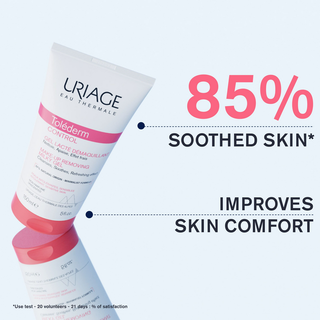 Uriage Tolederm Control Make-Up Removing Milky Gel | Grocsy