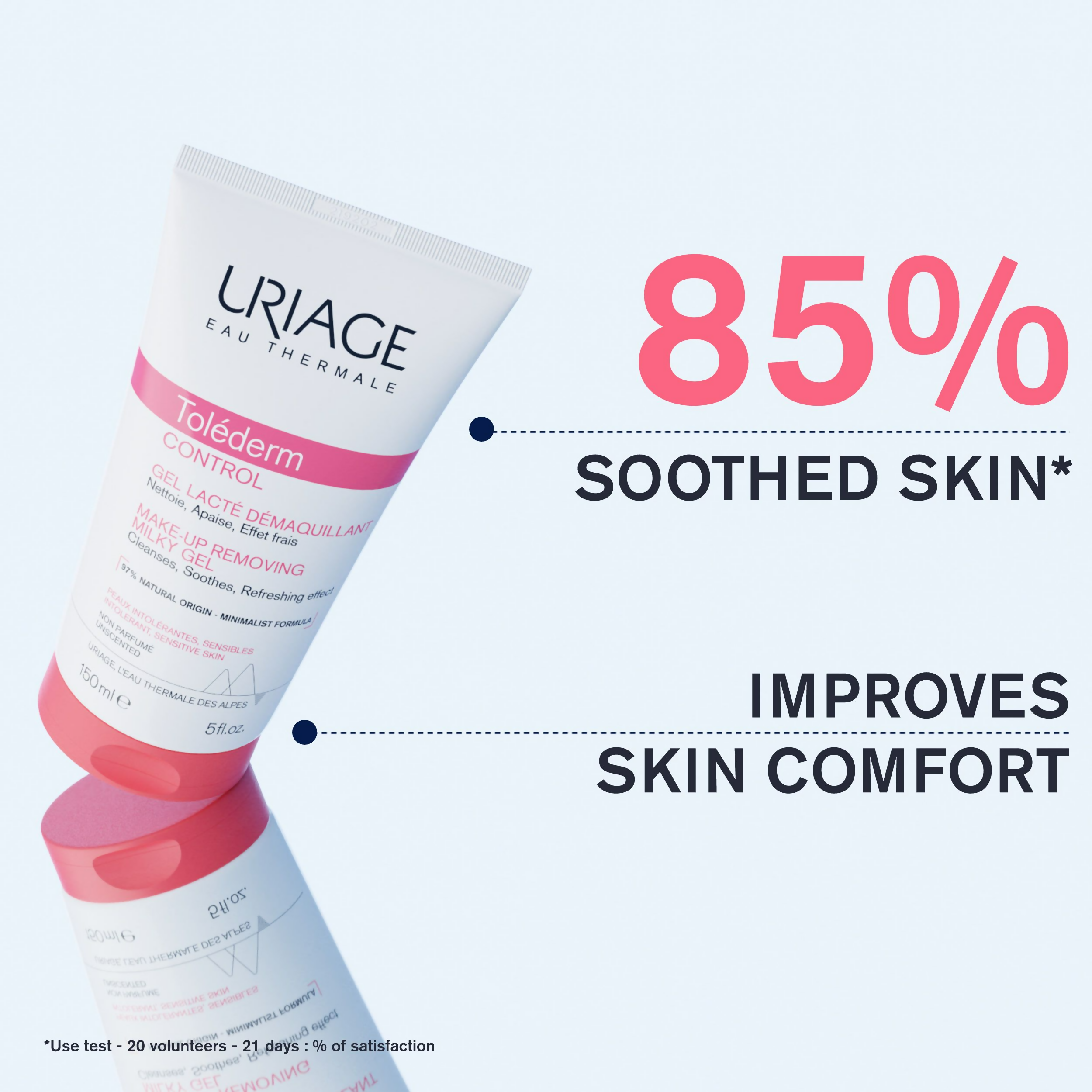 Uriage Tolederm Control Make-Up Removing Milky Gel | Grocsy
