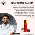 Ivory Natural Kumkumadi Tailam Face Oil - Saffron And Lotus Essence For Skin Revitalization | Grocsy
