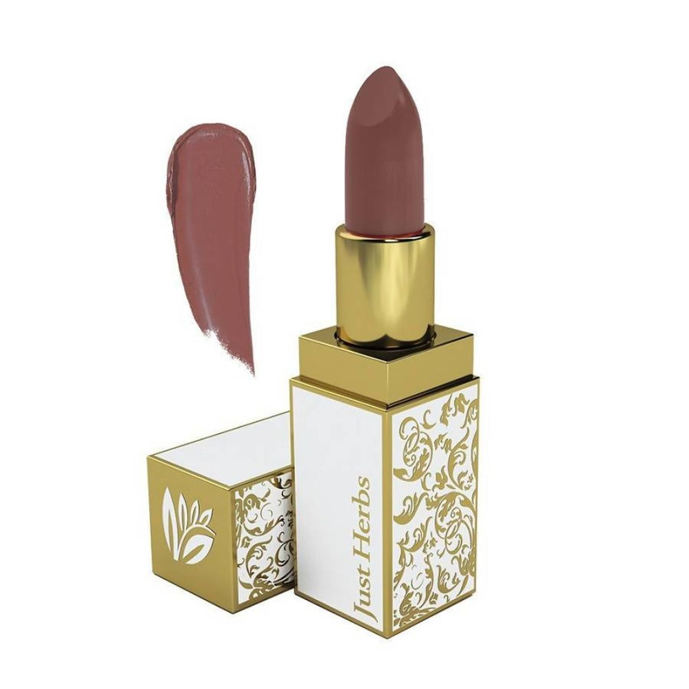 Just Herbs Herb Enriched Ayurvedic Lipstick (Dollie-7-Mauvish-Brown) (4.2 Gm) | Grocsy