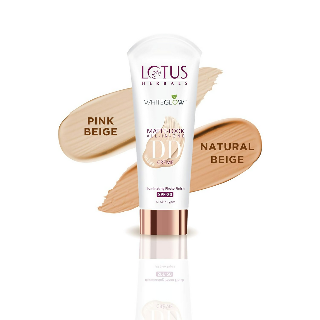 Lotus Herbals Whiteglow Matte Cream Look All In One DD Crame Spf 20 | Grocsy
