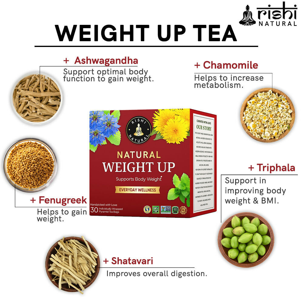 Rishi Natural Weight Up Tea | Grocsy