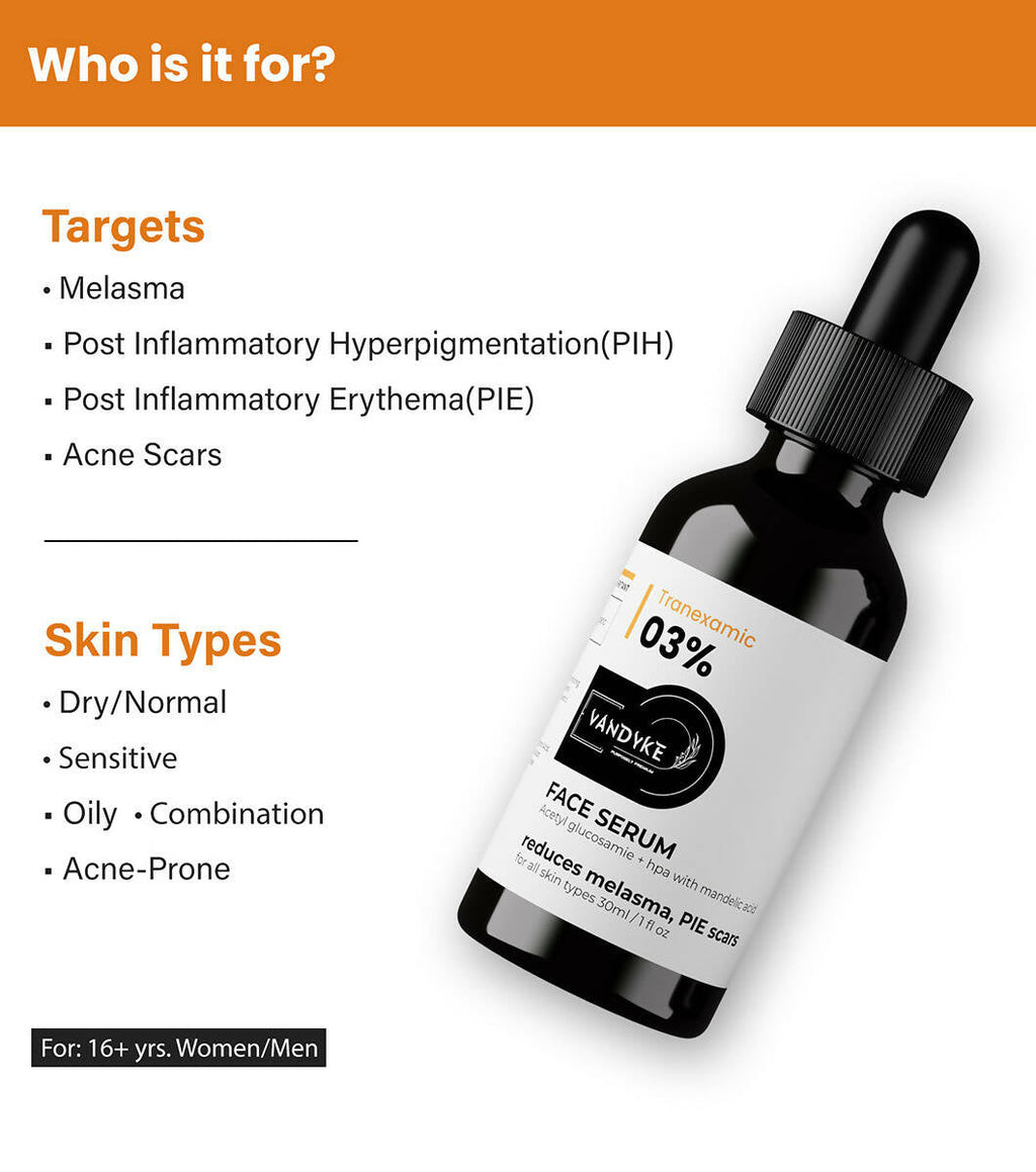 Vandyke Tranexamic 03% Face Serum | Grocsy