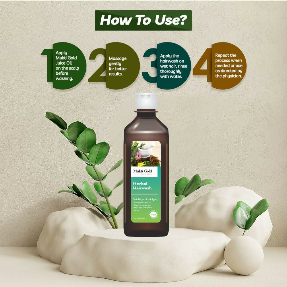 Axiom Mukti Gold Herbal Hair Wash | Grocsy