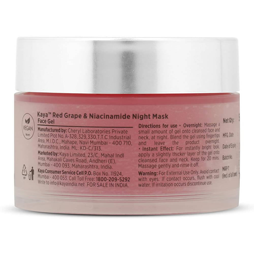 Kaya Red Grape & Niacinamide Night Mask | Grocsy