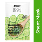 Nykaa Skin Secrets Indian Rituals Cucumber + Aloe Vera Sheet Mask For Toned & Hydrated Skin | Grocsy