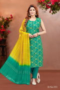Joban Fashion Women Soft Silk Rama Round Neck Emroidery Kurta Set | Grocsy