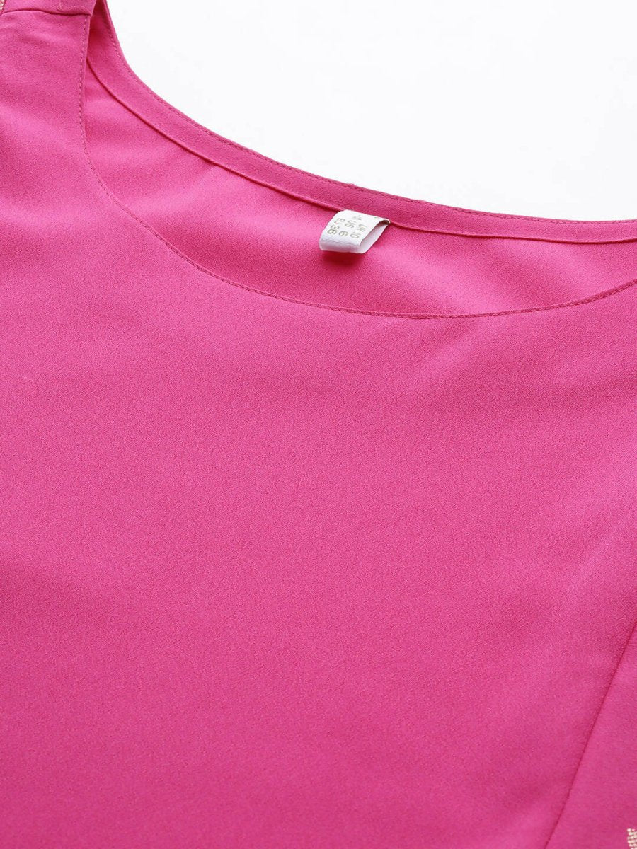 Ahalyaa Women's Traditional wear Dress - Pink | Grocsy