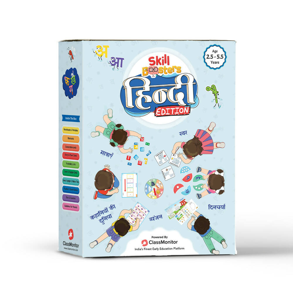 ClassMonitor Hindi Language Learning Kit with Free Mobile App for kids of Age 2.5-5.5 Years | Grocsy