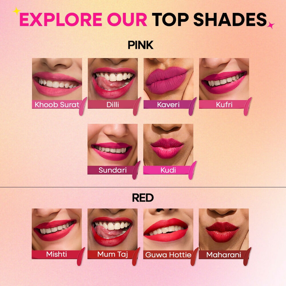 Nykaa Matte To Last ! Transferproof Liquid Lipstick - Mishti -10 | Grocsy
